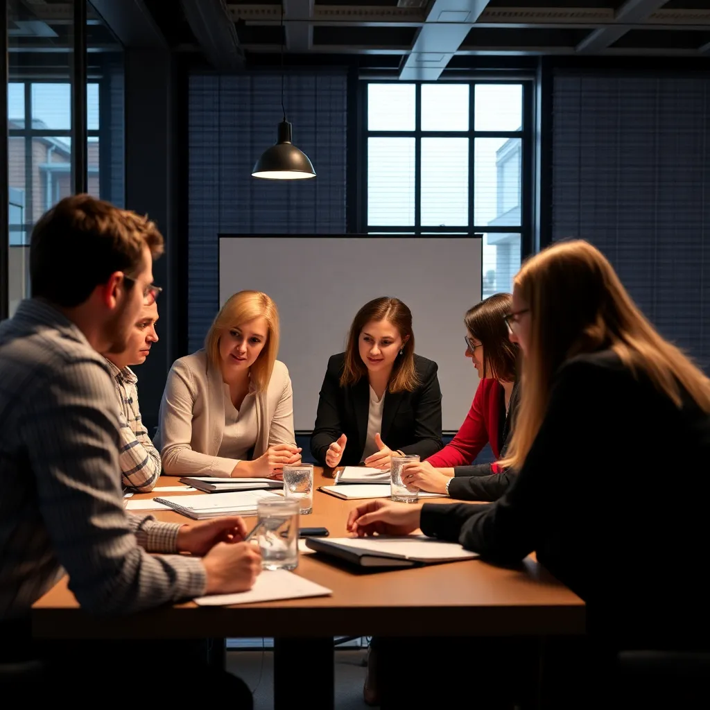 Professional die werkt aan digitale strategie met meerdere schermen en data visualisaties