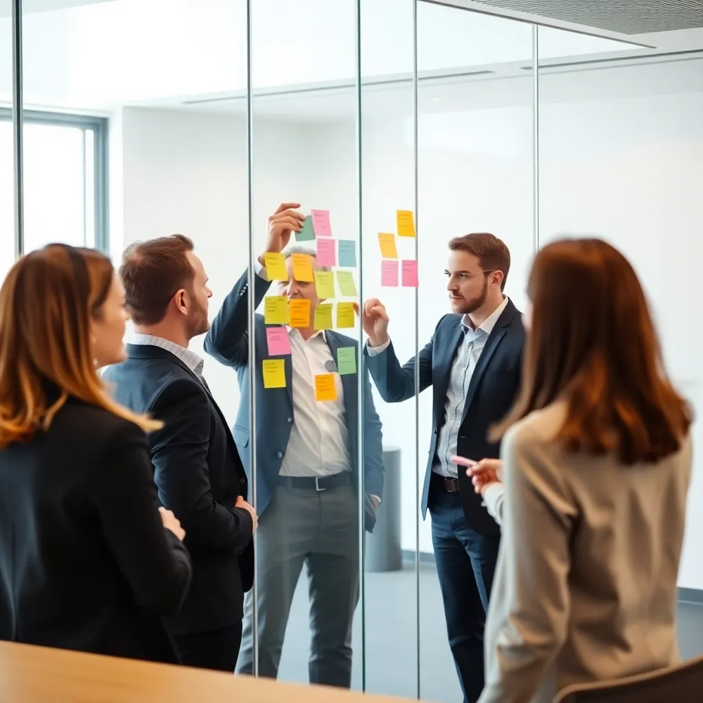 Groep Nederlandse professionals in een strategische planningssessie