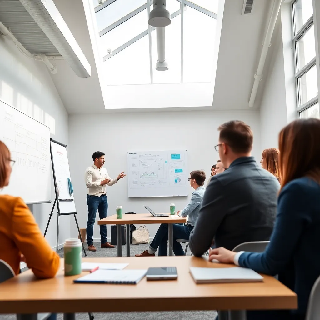 Workshop voor strategische planning in een Nederlands kantoor